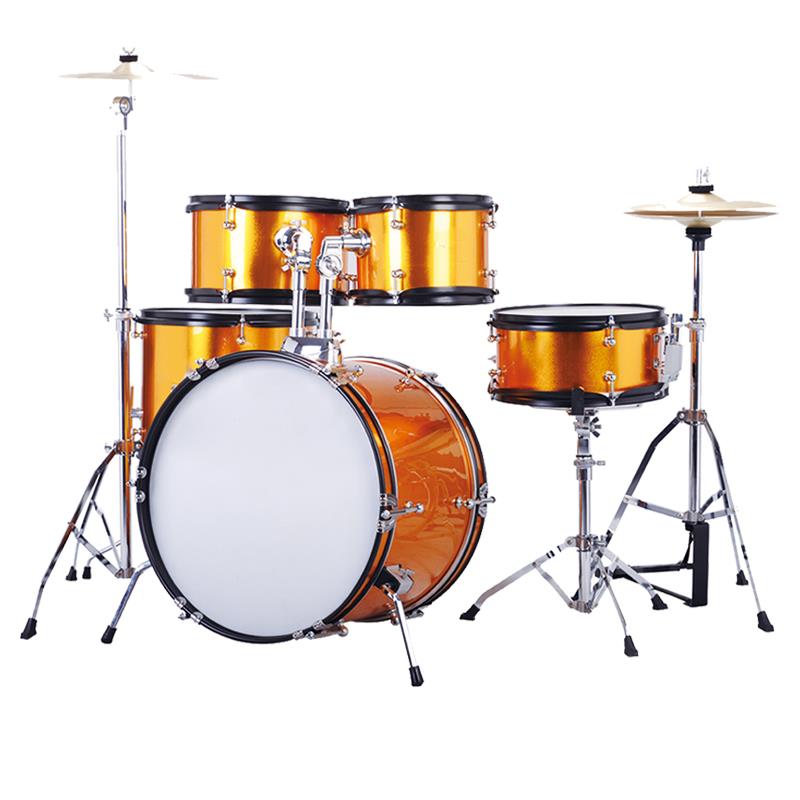golden 5-piece drum sets